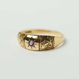 Gold ring with diamant